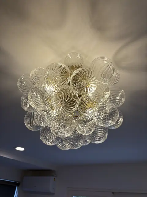 Plafón de burbujas de vidrio